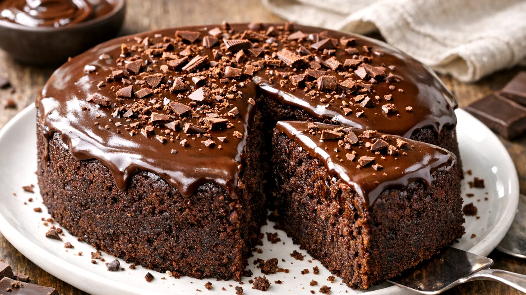 Torta al cioccolato fondente"