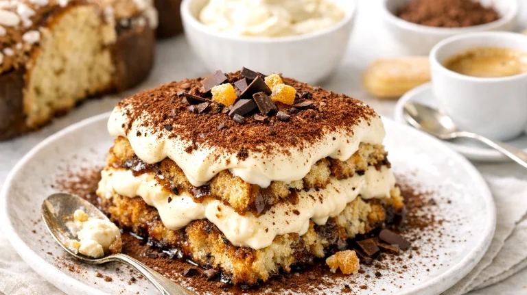 Tiramisu di colomba avanzata con crema al mascarpone"