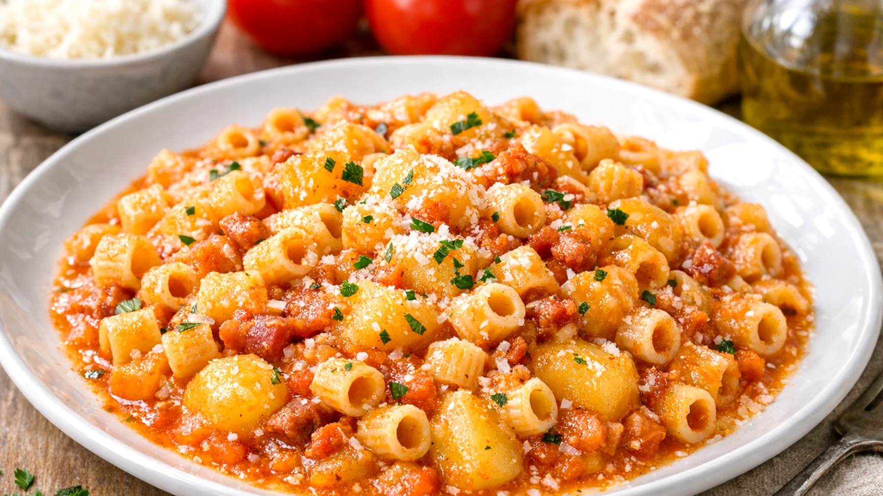 Pasta e patate alla napoletana"