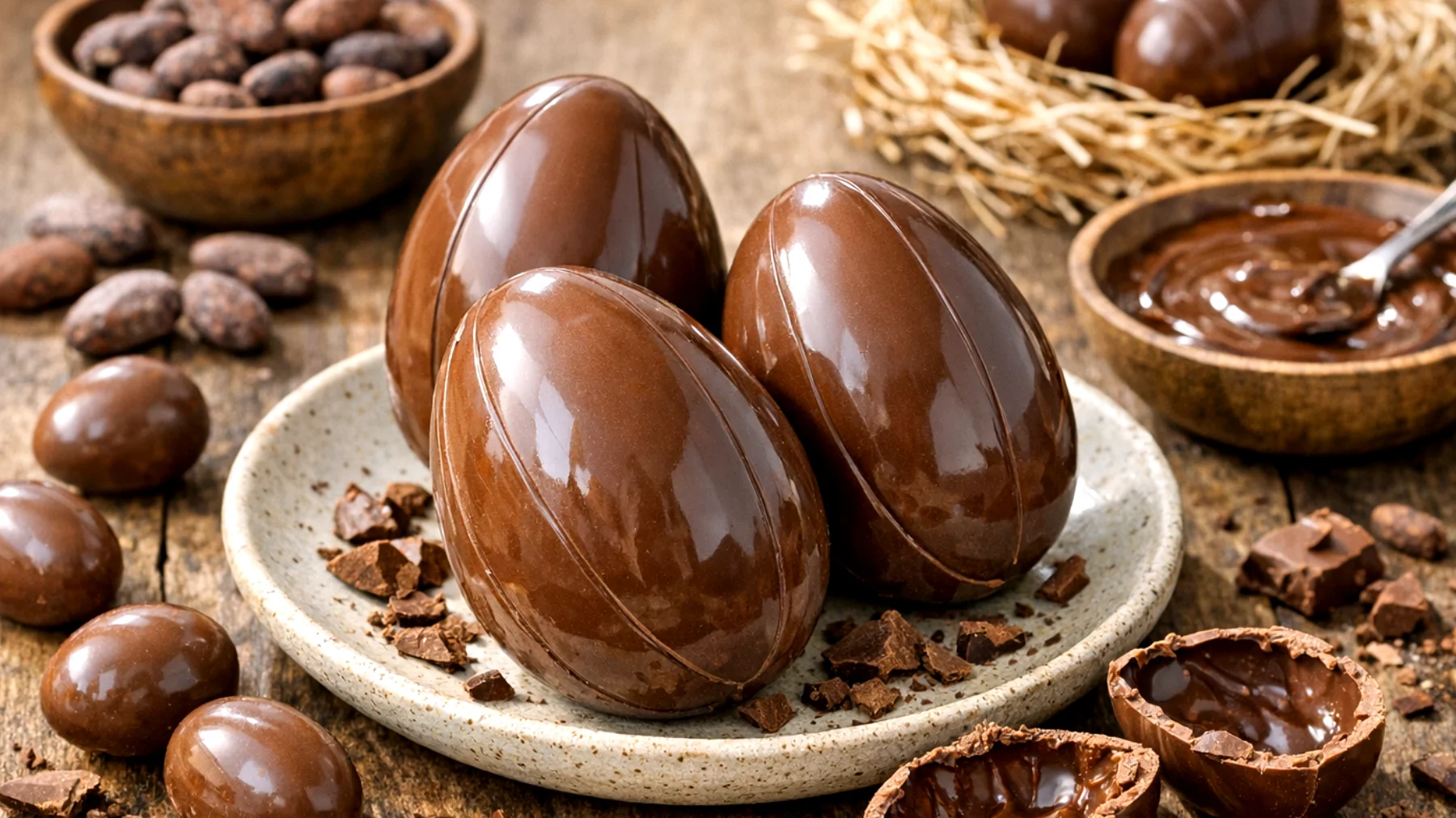 Uova di cioccolato fatte in casa"