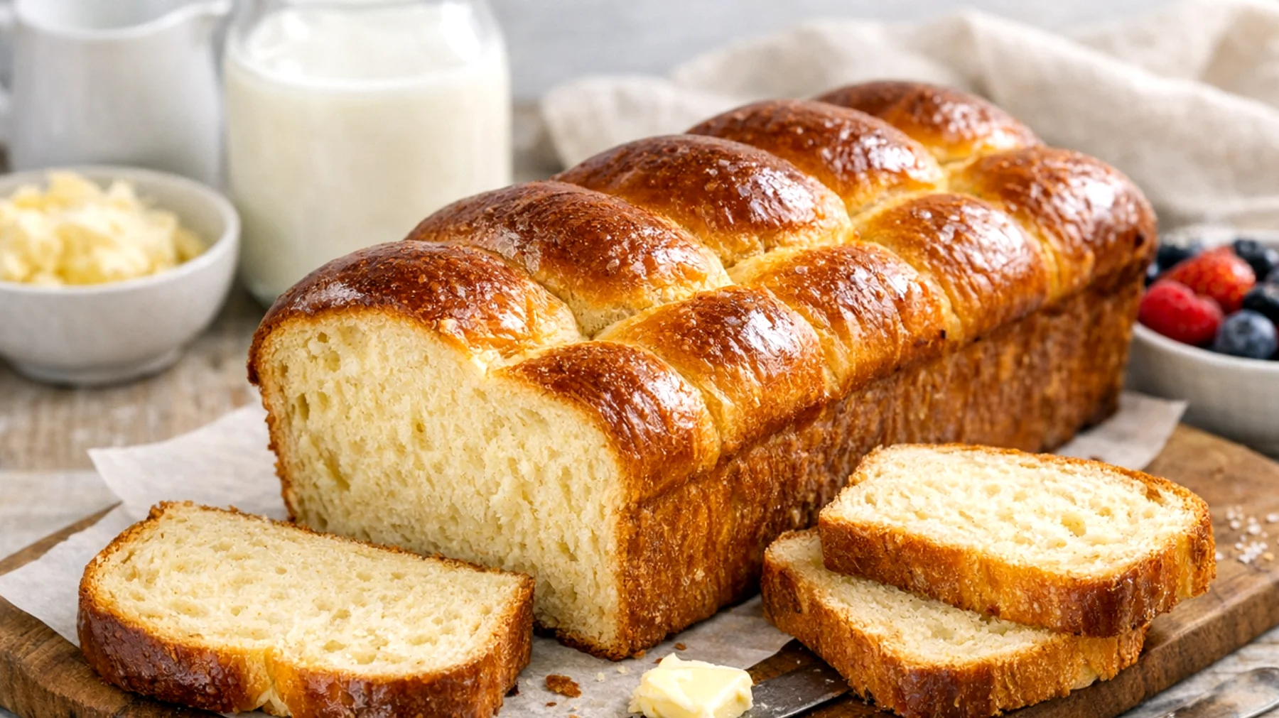 Pan brioche al kefir"