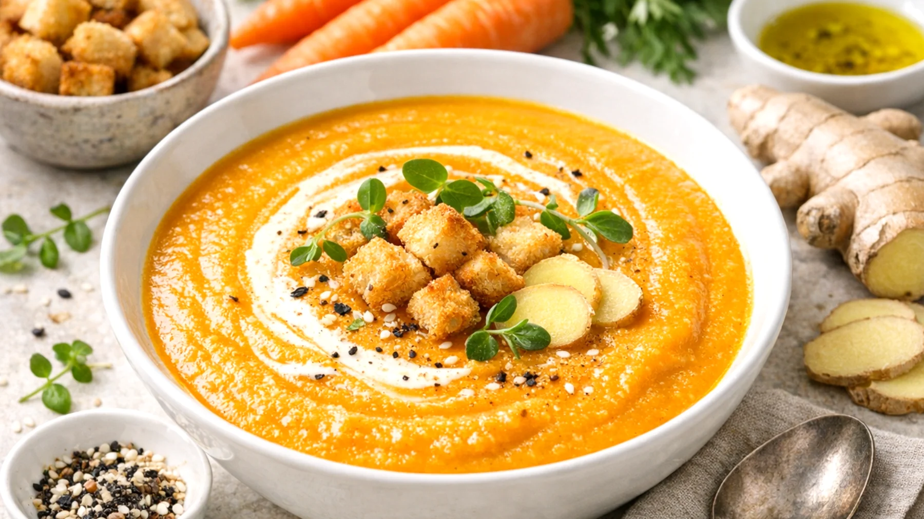 Vellutata di carote e zenzero"