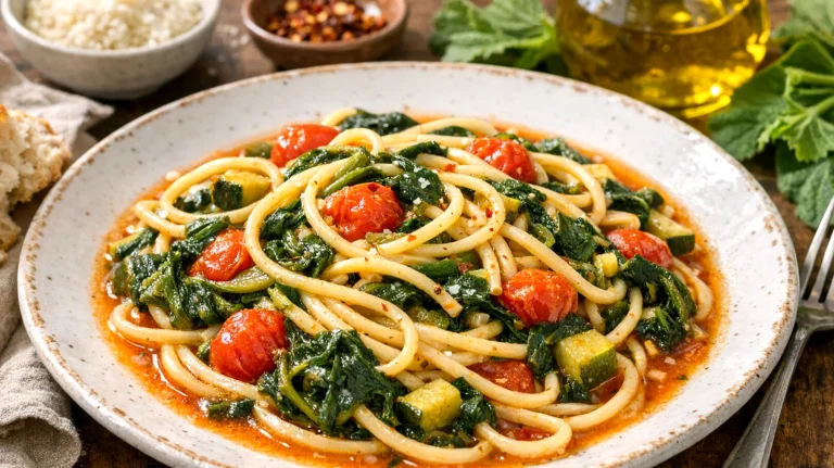 Pasta con i tenerumi alla palermitana"