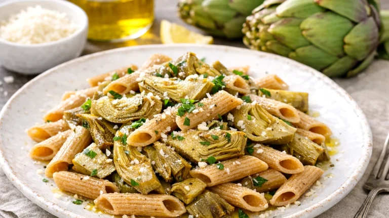 Pasta integrale e carciofi"
